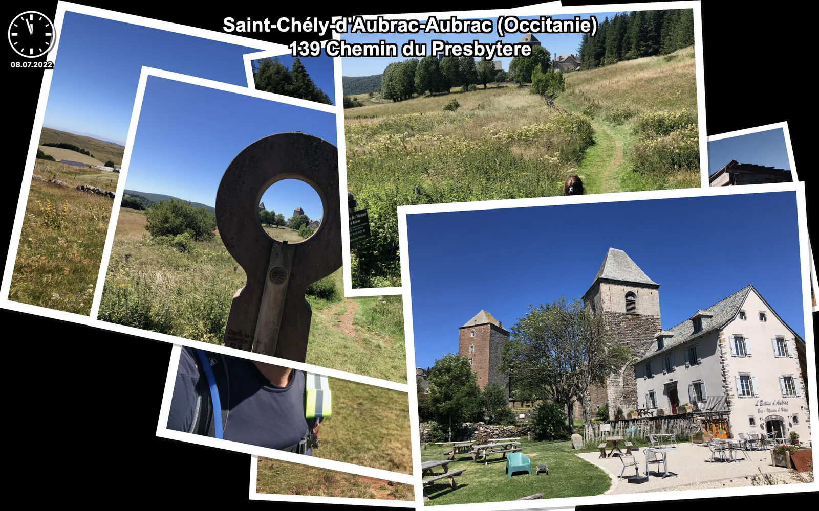 A myCamino slide-show collage from a walking journey